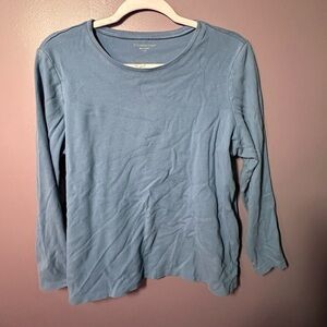 Coldwater Creek Women's Light Blue Long Sleeve Top
